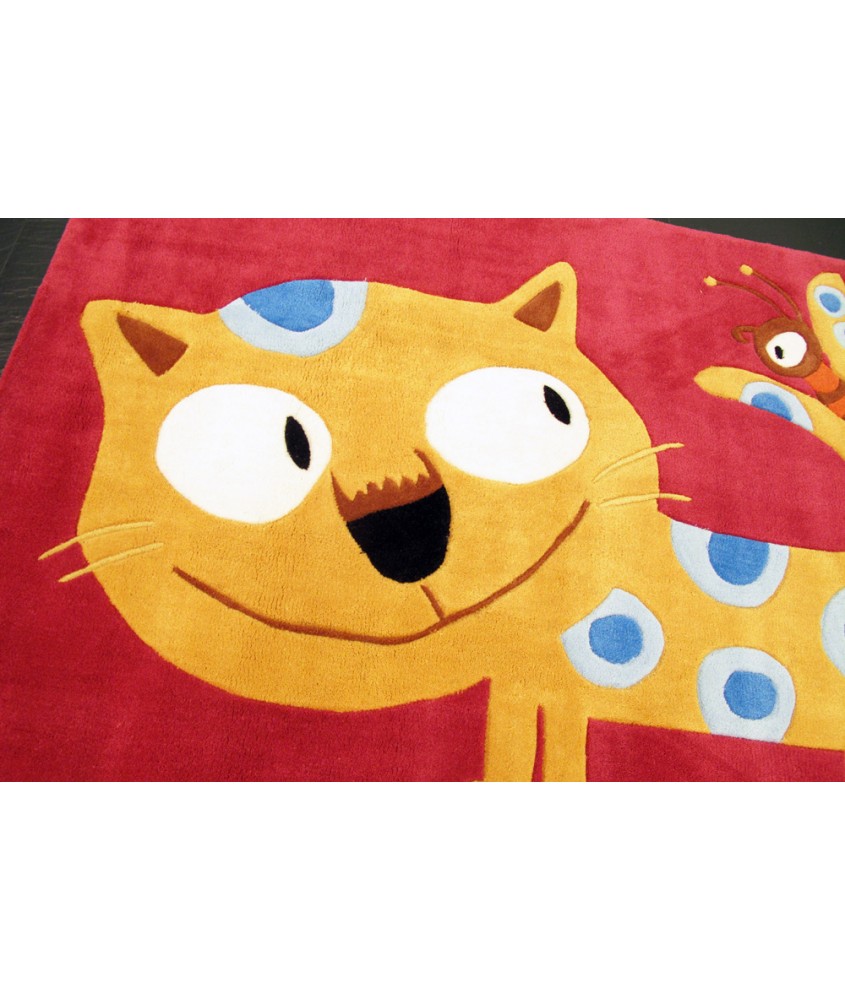 儿童地毯 - 花猫地毯 可爱活泼 色彩鲜艳 每平方呎$100 欢迎订造